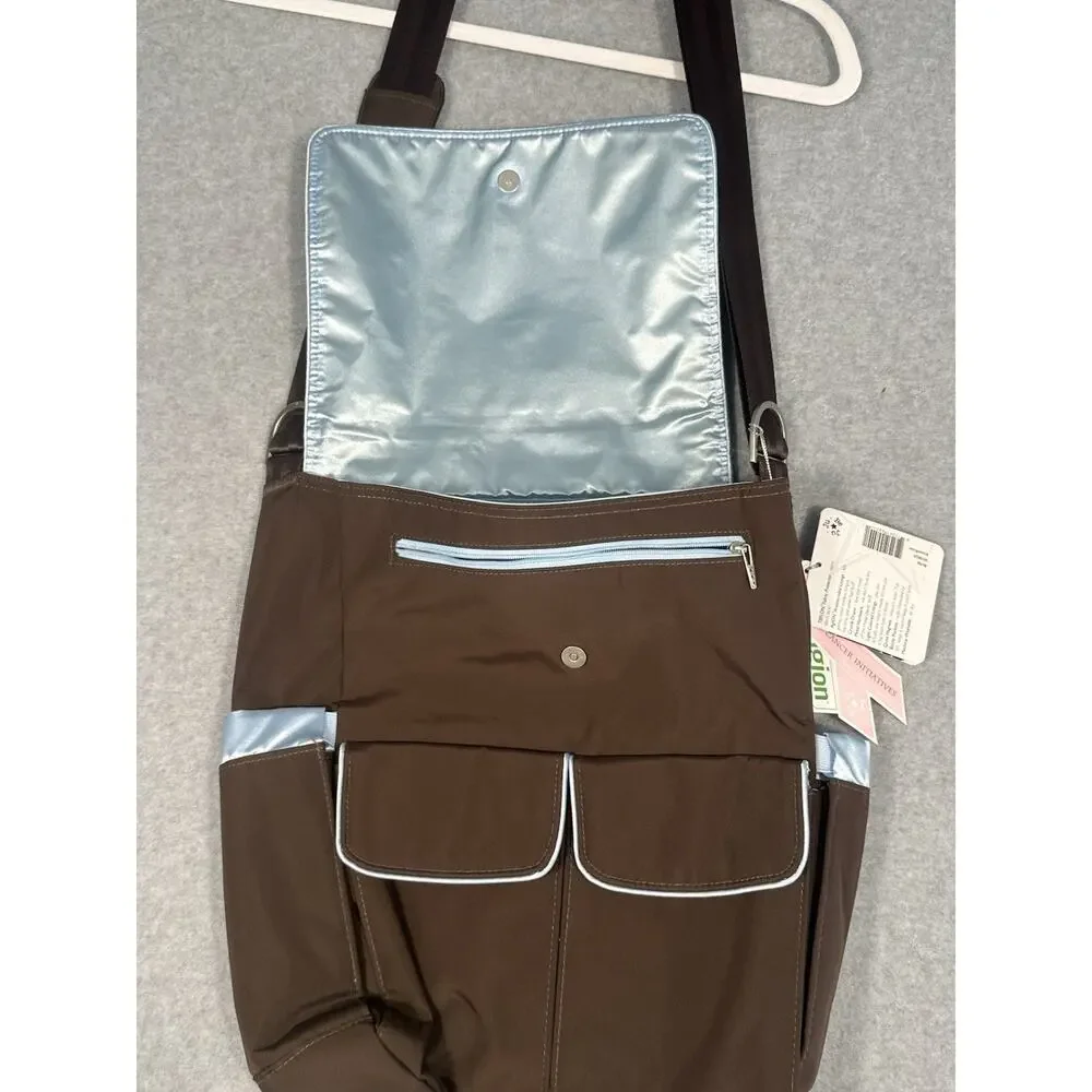 ju ju be diaper bag Brown And Baby Blue New With Tags Shoulder Strap